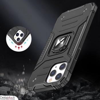 Wozinsky smūgiams atsparus dėklas su žiedu - juodas (telefonui Apple Iphone 14 Pro Max) Wozinsky smūgiams atsparus dėklas su žiedu - juodas (telefonui Apple Iphone 14 Pro Max)